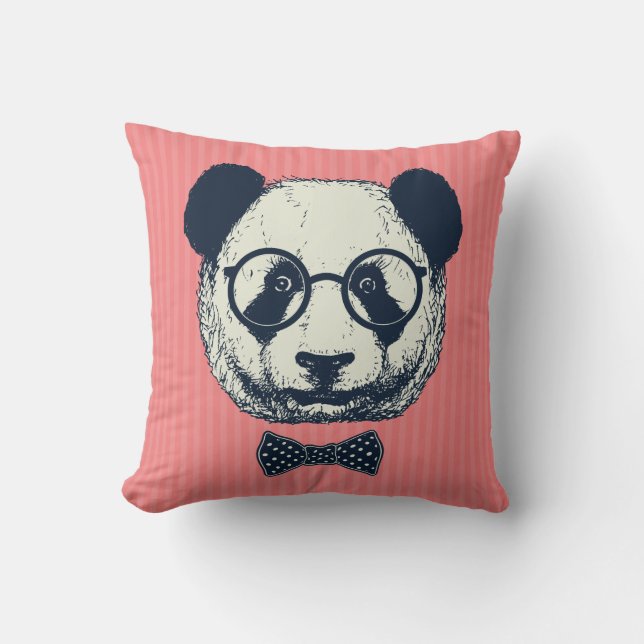 Panda Stripes Cushion (Front)