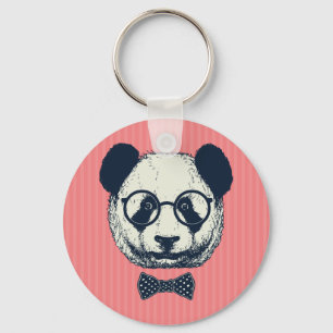 Panda Stripes Key Ring