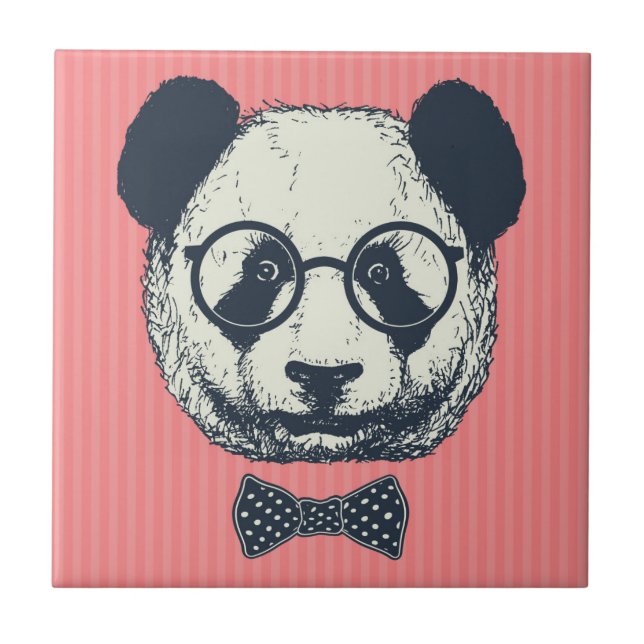 Panda Stripes Tile (Front)