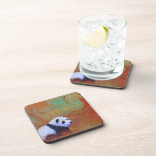 Panda Sunset Coaster