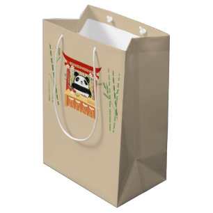 panda , sushi medium gift bag