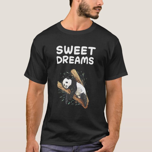 Panda Sweet Dreams Nap Sleeping Sleep Nap Pajama N T-Shirt (Front)