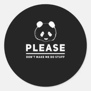 Panda Sweet Funny Funny Koala Animals Classic Round Sticker
