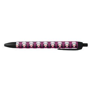 Panda Teddy Bear with Heart Pen