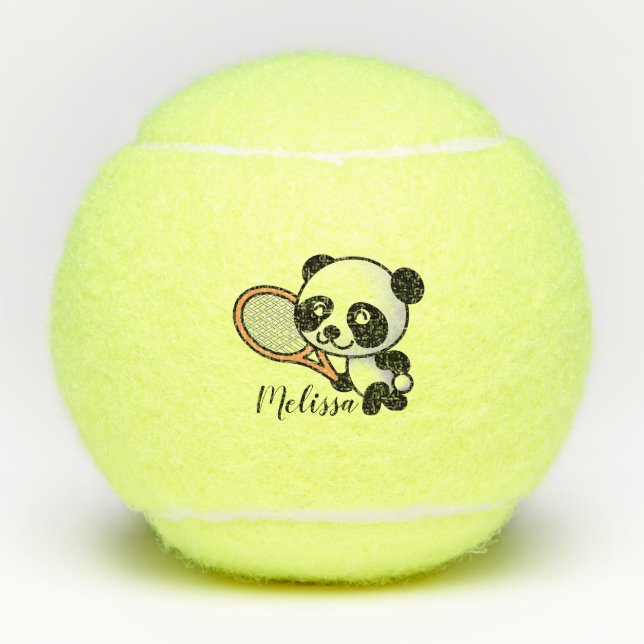 Panda Tennis Tennis Balls (Front)