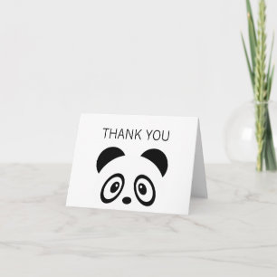 Panda thank you card