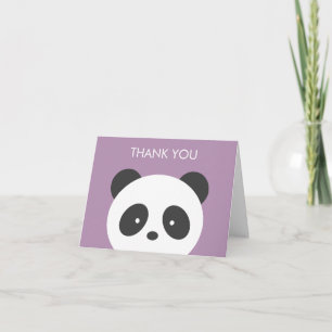 Panda thank you card