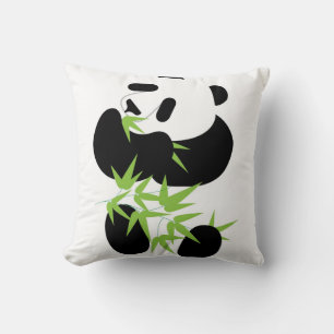 Panda throw pillow