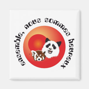 Panda Treffen Magnet