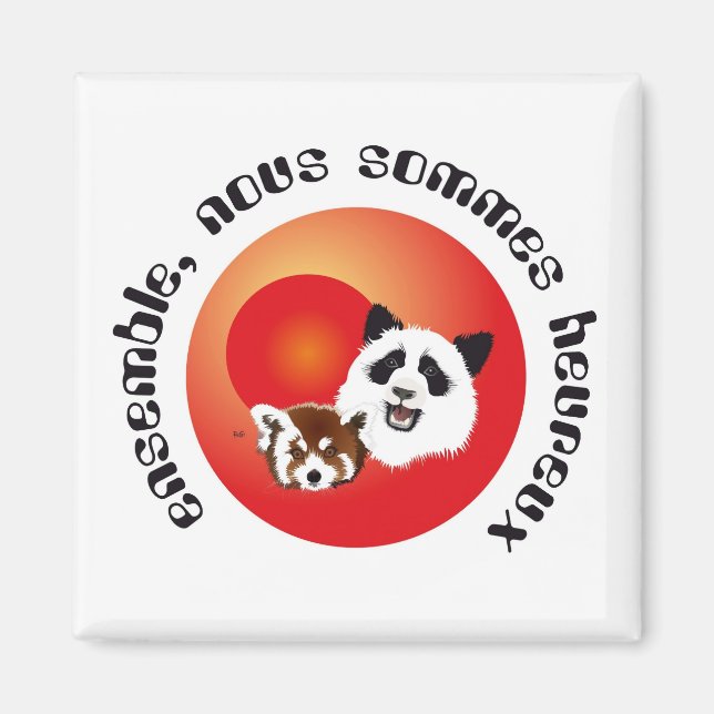 Panda Treffen Magnet (Front)