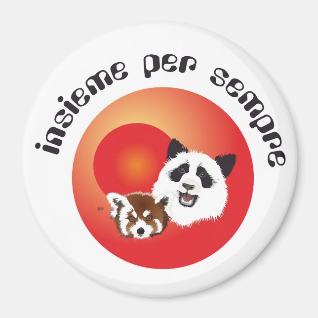 Panda Treffen Magnet (Front)