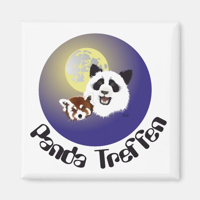Panda Treffen Magnet (Front)
