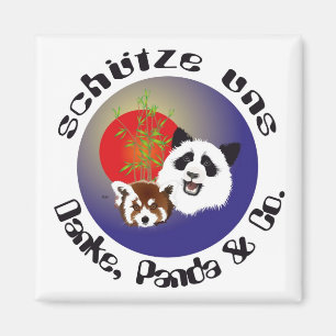 Panda Treffen Magnet