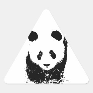 Panda Triangle Sticker