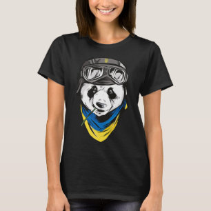 Panda Ukrainian flag ukraine ukrainian souvenir T-Shirt