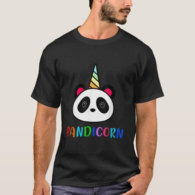Panda Unicorn Pandicorn T-Shirt (Front)