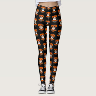 Panda University - Orange Leggings