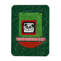 Panda Unprepared Refrigerator Magnet