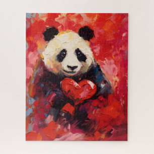 Panda Valentines day Jigsaw Puzzle