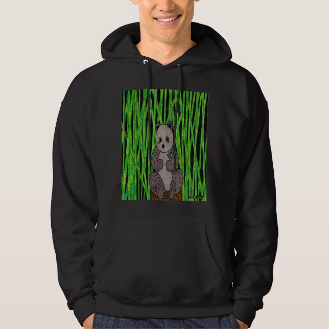 Panda (vivid) - Men's Hooded Sweatshirt (Front)