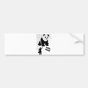 Panda Watch Bumper Sticker