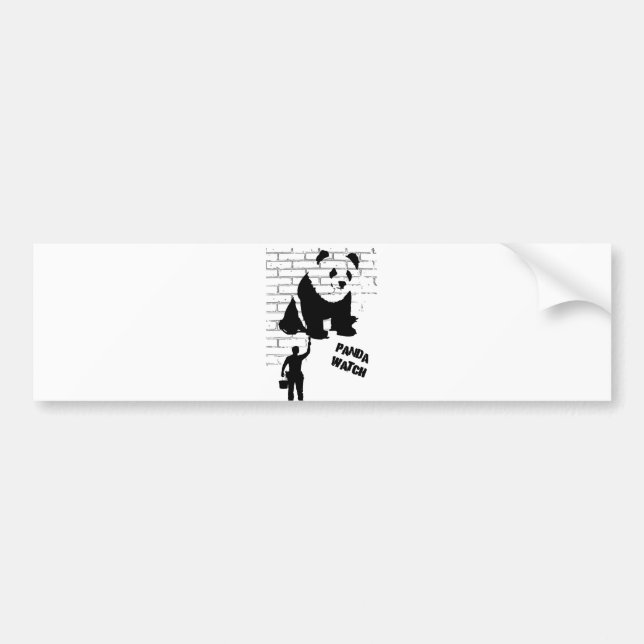 Panda Watch Bumper Sticker (Front)