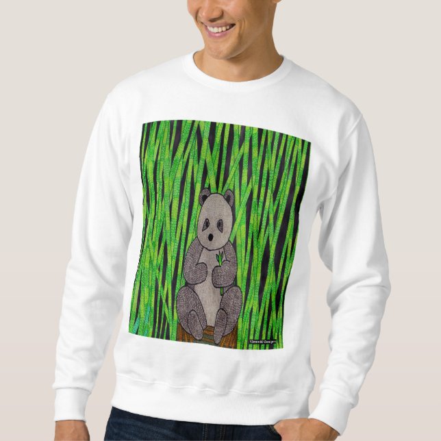 Panda (white) - Men's Sweatshirt (Front)