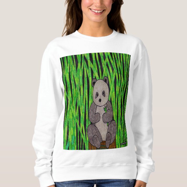 Panda (white) - Women's Sweatshirt (Front)