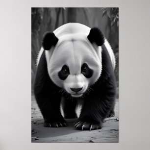 Panda Wildlife Majestic Nature Life Art Wallpaper Poster