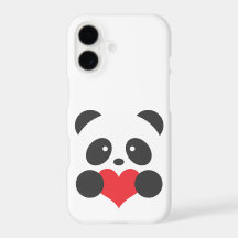 Panda with a heart
