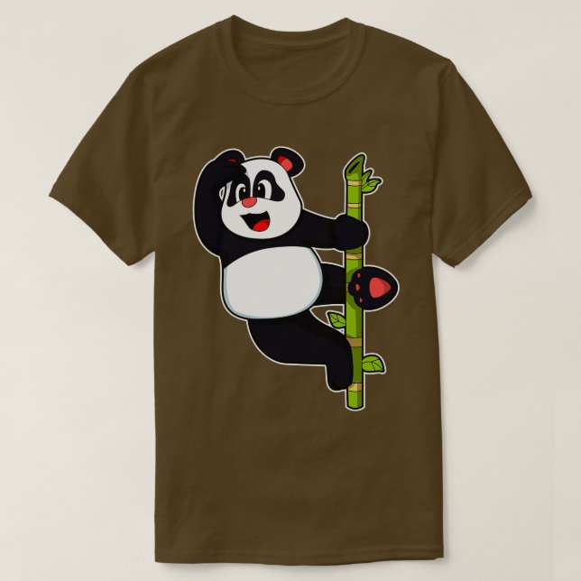 Panda with Bamboo 1 T-Shirt (Design Front)