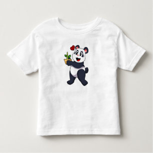 Panda with Bamboo Flower Toddler T-Shirt