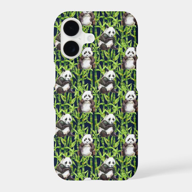 Panda With Bamboo Watercolor Pattern (Back)