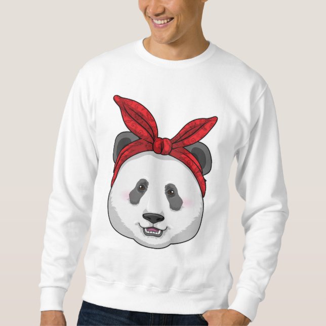 Panda with Bandana Sweatshirt (Front)