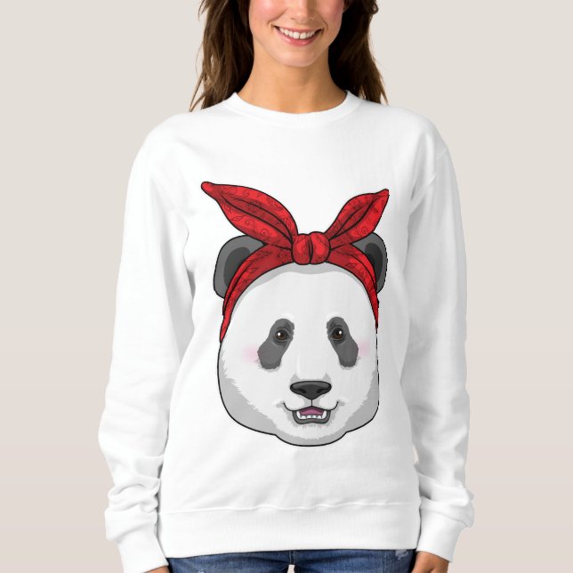 Panda with Bandanna Sweatshirt (Front)