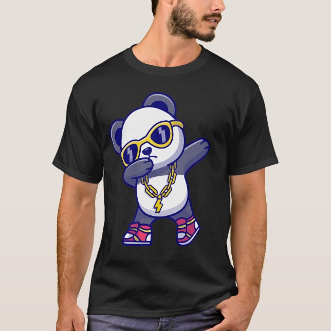 Panda with Cool Shades  T-Shirt (Front)