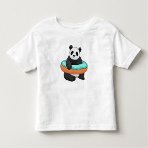 Panda with Donut Toddler T-Shirt