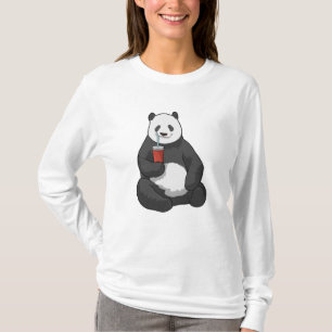 Panda with Drink T-Shirt
