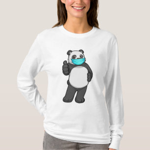 Panda with Face mask T-Shirt