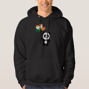 Panda With Ireland Balloons Cute Animals For Good  Hoodie