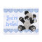 Panda with Pacifier Blue Baby Shower Invitation