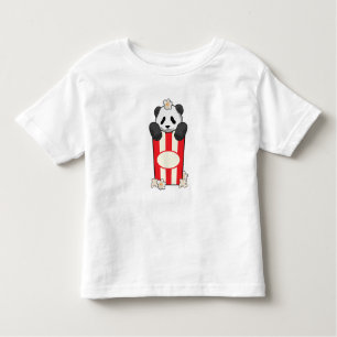 Panda with Popcorn Toddler T-Shirt