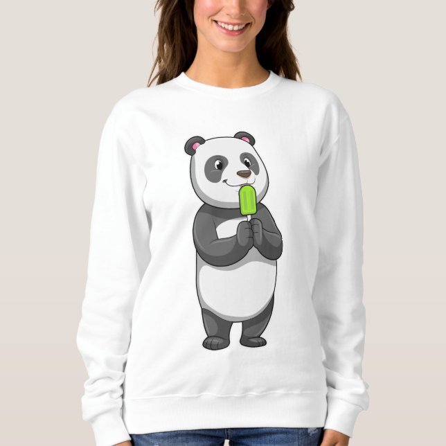 Panda with Popsicle Sweatshirt (Front)