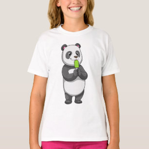 Panda with Popsicle T-Shirt