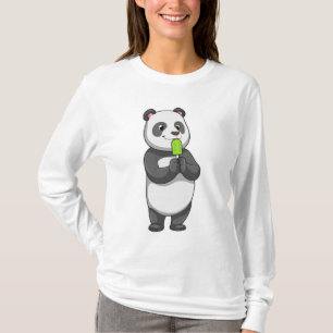 Panda with Popsicle T-Shirt