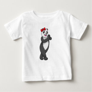 Panda with Ribbon Baby T-Shirt
