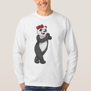 Panda with Ribbon T-Shirt