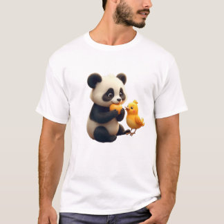 panda with small bird T-Shirt