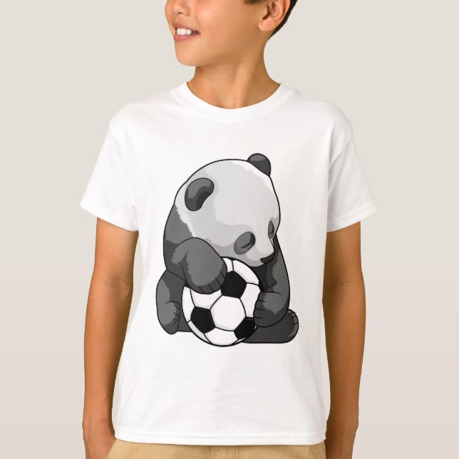 Panda with Soccer ball T-Shirt (Front)
