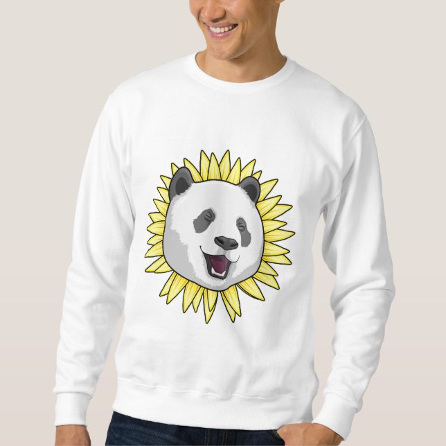 Panda with Sunflower Sweatshirt (Front)